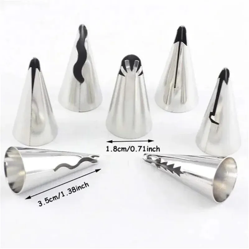 Wedding Russian Nozzles Pastry Puff Skirt Icing Piping Nozzles Pastry Decorating Tips Cake Cupcake Decorator Tools 