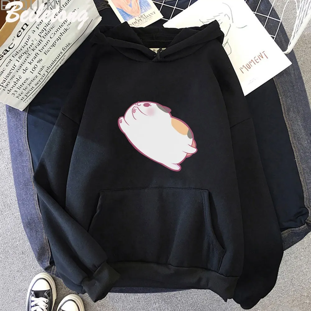 Fat Cat Anime Women Cashmere Cardigan Hoodie Zipper Short Lantern
