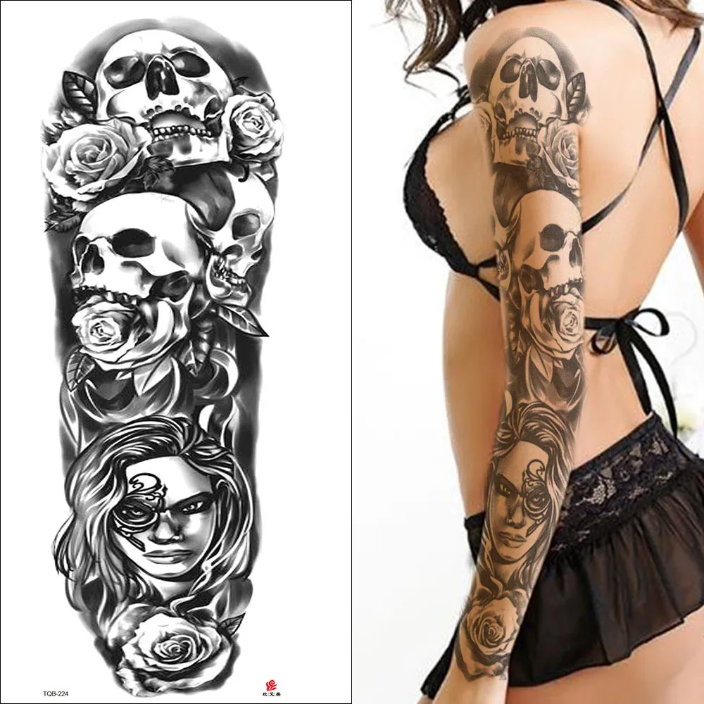 Alta qualidade, mais de 1000 designs diferentes, adesivo de transferência de água, tatuagem temporária falsa por atacado