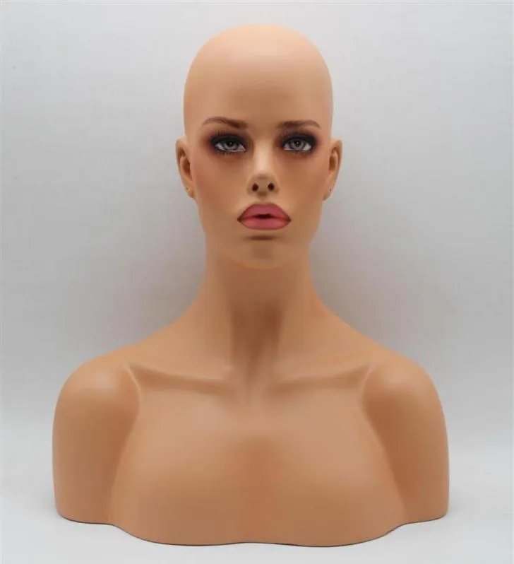 Женский манекен из стекловолокна, головной бюст для кружевного парика, ювелирные изделия и шляпа Display241k3085652