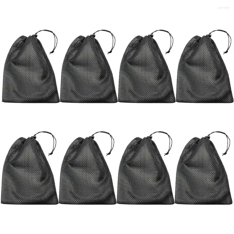 Sac à linge 8 PCS Sac en filet à cordon filet pour les vêtements de voyage Vêtements Vellets