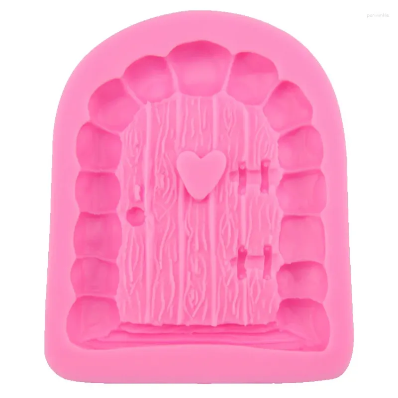 Stampi da forno Porta dei cartoni animati a forma di fata Stampi in silicone Decorazione torta fondente Strumenti artigianali in zucchero H545