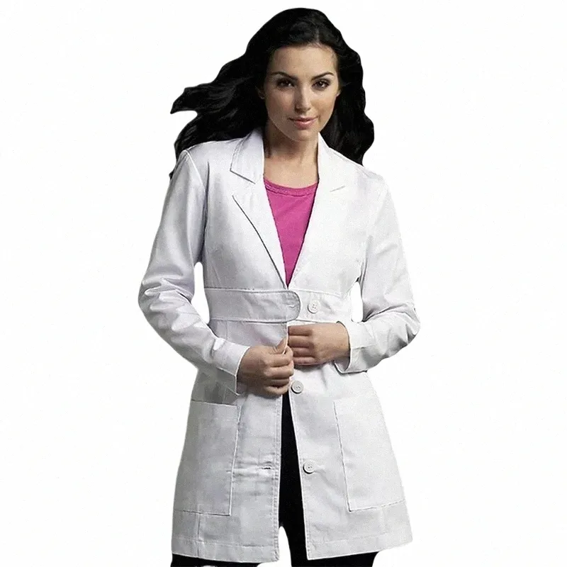 msormosia pamuk fi giysi bakım üniforma spa iş kıyafetleri beyaz ceket laboratuvar ceket lg kollu evcil hayvan dükkanı iş kıyafetleri e3sq#