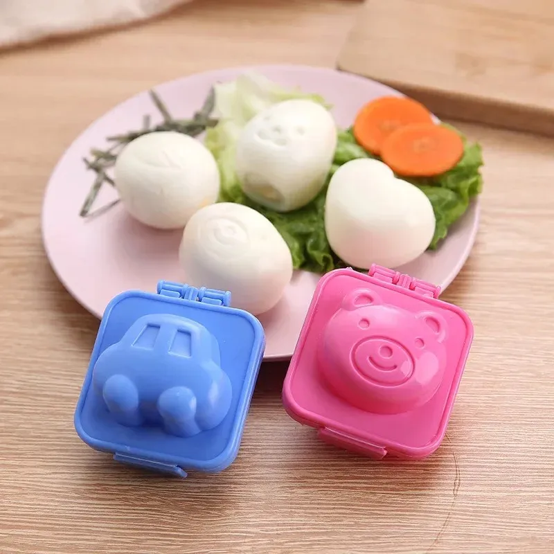 Boiled Egg Mold Cute Cartoon 3D Egg Ring Mould Bento Maker Cutter Decorating Egg Tool Kitchen Accessories For Kitchen