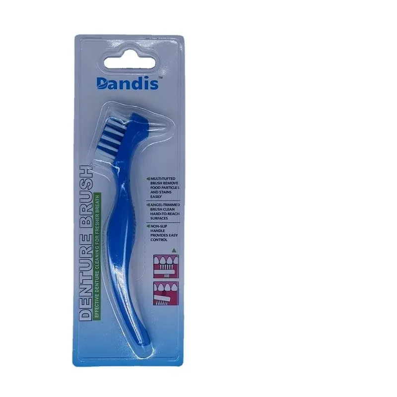 Brosse à dents pour prothèses dentaires, poils durs/doux, à Double poils, pour fausses dents, superbe nettoyage Total