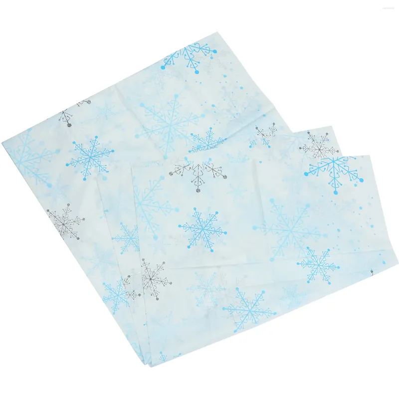 Table Cloth Snow Print Tablecloth Practical Xmas Home Decor Christmas Decorative Year Snowflake