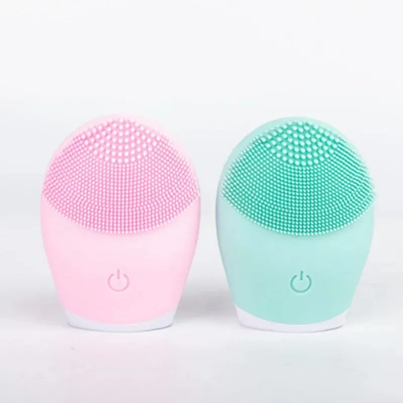 Brosse de nettoyage du visage en Silicone, dispositif électrique de nettoyage du visage, masseur Facial, nettoyeur de peau, Vibration sonique, brosse de nettoyage des pores en profondeur