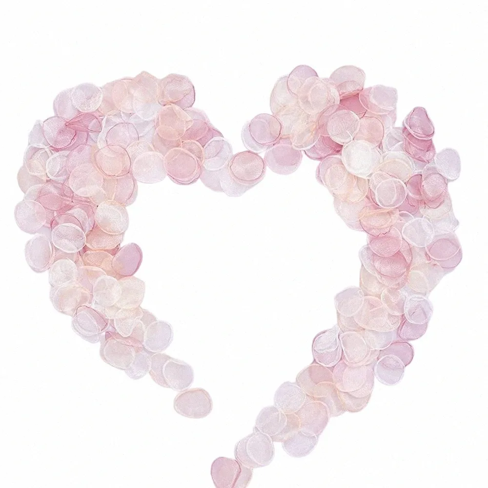 Organza 200 pezzi Petali di rosa per la cerimonia nuziale Fr Ragazze Artificiali Frs San Valentino Petali di rosa Accories deco mariage m2lm #