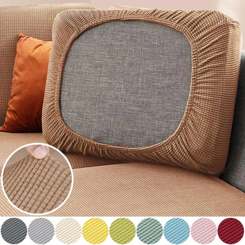 Cadeira cobre cor sólida jacquard sofá slipcover estiramento macio durável l-sahped capa sala de estar animais de estimação crianças casa