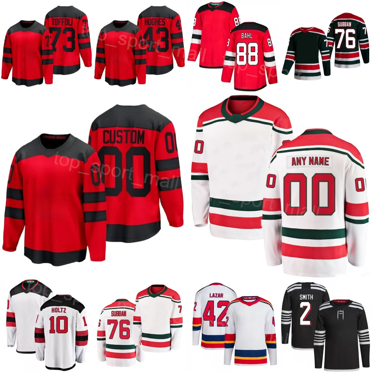 Donna Gioventù Uomo Hockey 73 Tyler Toffoli Maglie 24-25 Stadium Series 43 Luke Hughes 10 Holtz 42 Curtis Lazar 88 Kevin Bahl 2 Brendan Smith 76 PK Subban Reverse Retro