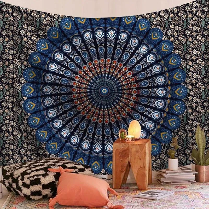 Tapisseries 2024 S/M/L Tapisserie Tenture Murale Mandala Hippie Gypsy Couvre-lit Couverture Bohème