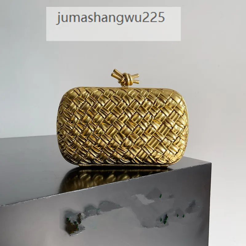 Wysokiej jakości 10A tkanin torebka obiadowa luksusowa designerska skórzana torba makijażu złoto