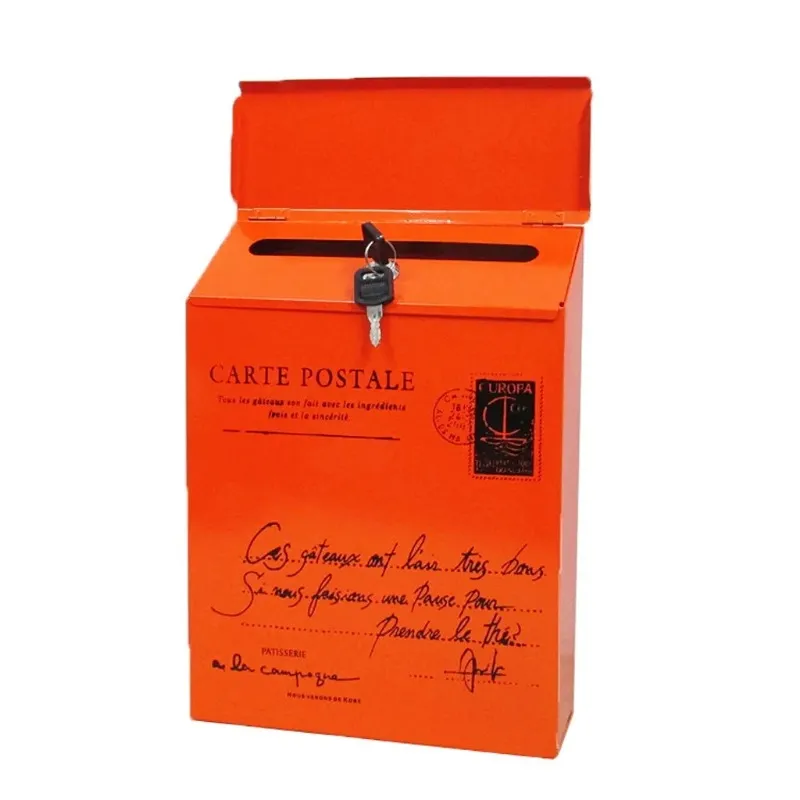 2024 винтажный настенный почтовый ящик для почты в стиле ретро, почтовый ящик для газет, водонепроницаемые почтовые ящики, украшение для сада, Versieringen Voor Feest