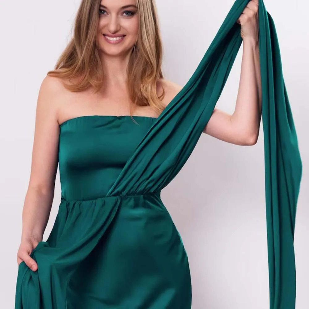 Elegant Dark Green Strapless Satin Bridesmaid Dress - Changeable Straps, Floor Length. Shop Now! from Dhgate Bridesmaid Dress - price 84.89 Elegant Dark Green Strapless Satin Bridesmaid Dress - Changeable Straps, Floor Length. Shop Now! from Dhgate Bridesmaid Dress - price 84.89