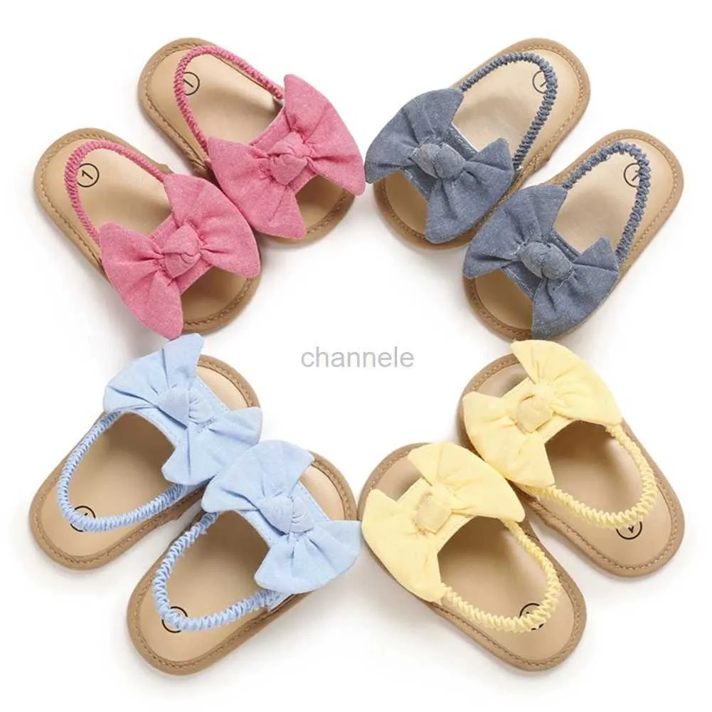 Сандалии lioraitiin, детская летняя обувь для маленьких девочек, сандалии с большим бантом, летняя пляжная обувь, обувь для младенцев, 240329