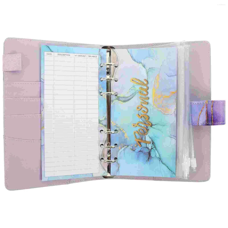 Bindemedelsbok Budget Loose Leaf Book Marbling Financial Planner Planning Notebook Eloy