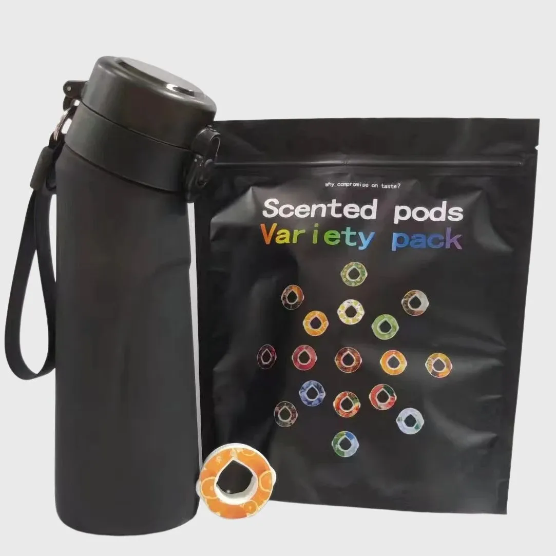 Sportlucht-waterfles Tristan 750 ml startset drinkflessen met smaakpods geparfumeerd voor smaakstof 0 suikercalorie 240314