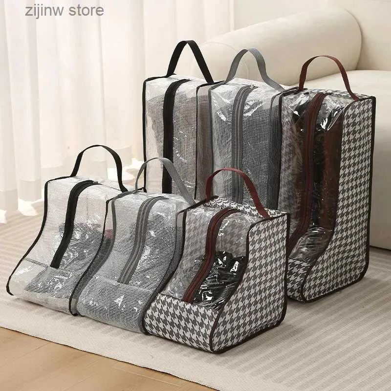 Other Home Storage Organization Foldable Shoes Storage Bag Boot Storage Bag Waterproof And Dustproof Storage Bag Y240329