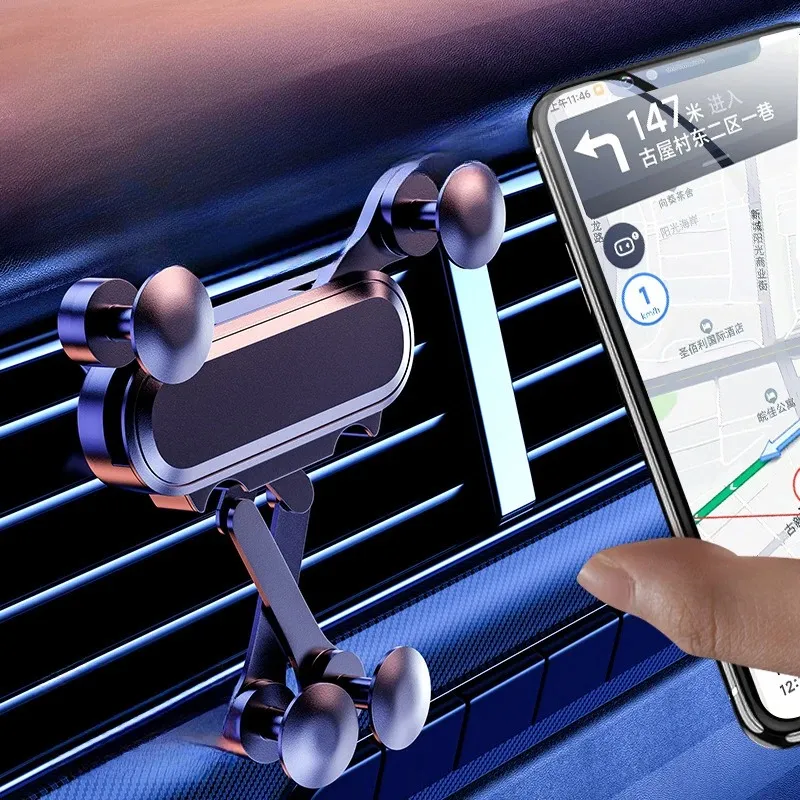 Telefon Hava Havalandırma Klip Montajı Mobil Stand GPS Desteği için Yerçekimi Araba Tutucu