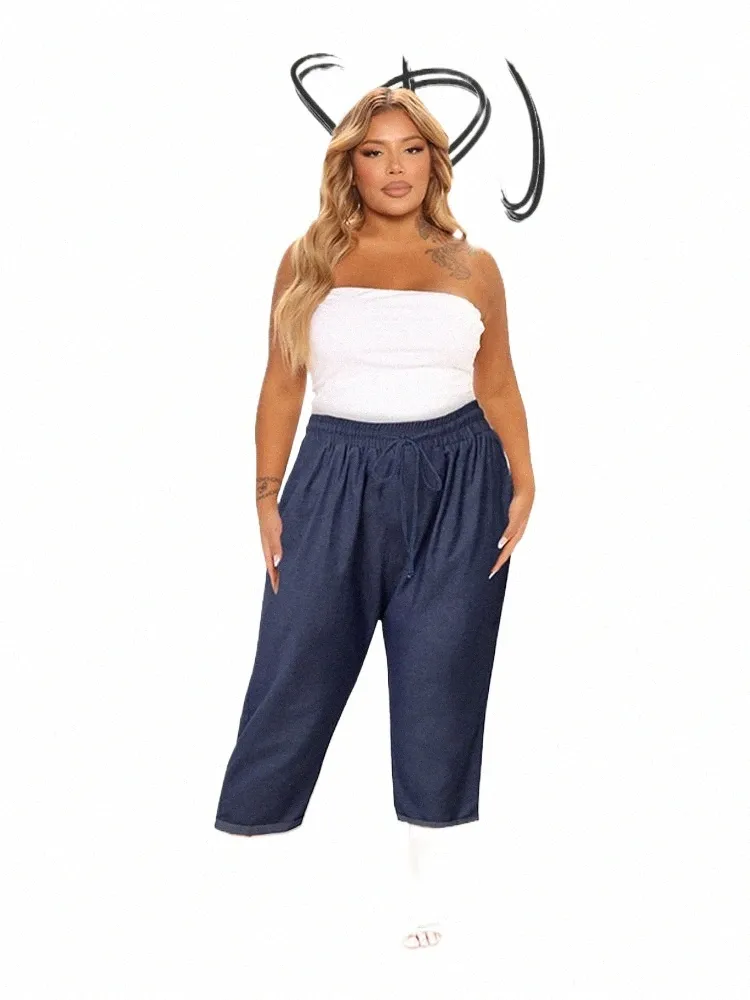 women Pants High Waist Summer Stretch Jeans for Women Denim Jeans with Elastic Band Plus Size Pants Wholesale Dropship p89B#