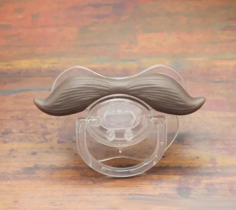 Baby Pacifier Cute Funny Teeth Beard Mustache Baby Pacifier Orthodontic Dummy Infant comfort toys Nipples Silica gel infant Pacifier
