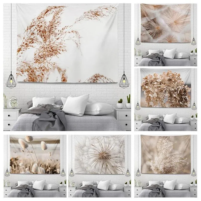 Tapeçarias Planta Tapeçaria Estética Casa Decoração de Parede Boho Acessórios Pendurados Grande Tecido Outono Simples Quarto Nórdico