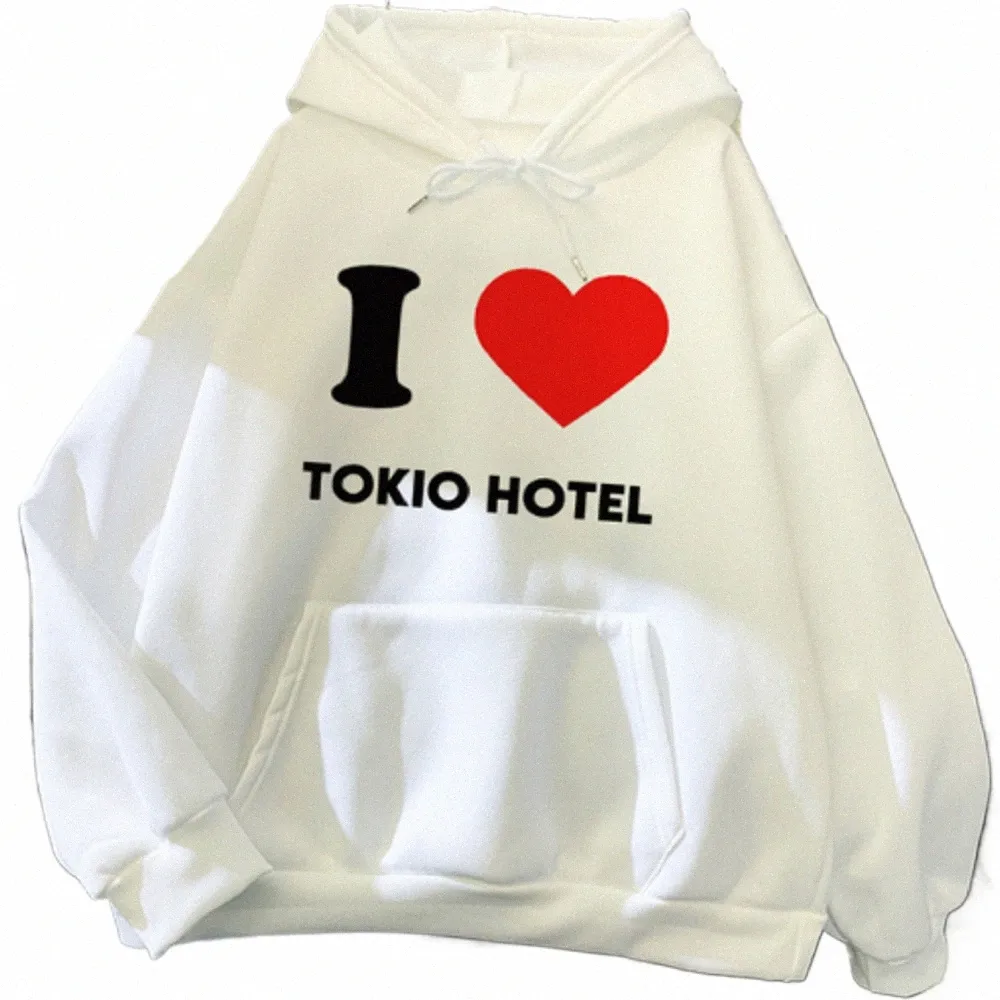 2023 nuove felpe con cappuccio Tokio Hotel Felpe con cappuccio Hip Hop Cappotto Tokio Hotel Felpe con cappuccio da donna Felpa Harajuku Fi Abbigliamento S5nH #