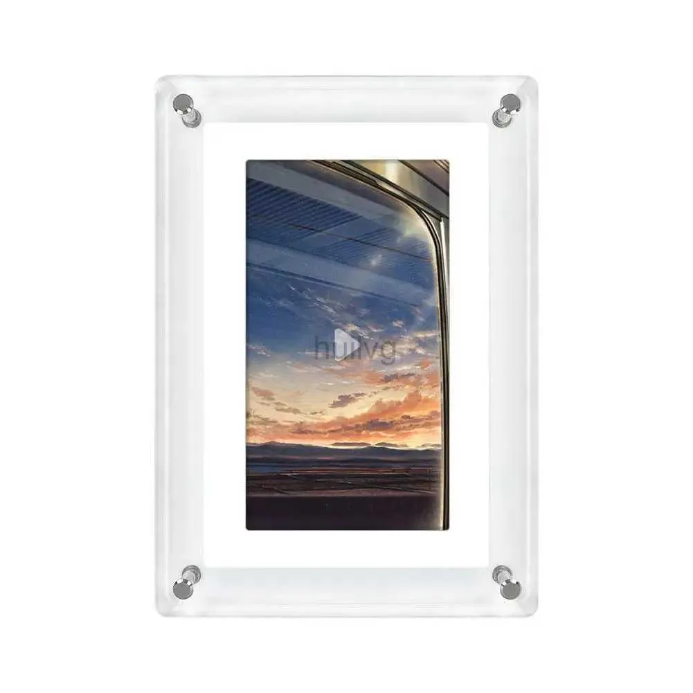 Digital Photo Frames 5 Inch HD Digital Photo Frame Acrylic Picture Motion Frame IPS Screen 4GB Memory Button Speaker Inside Video Image Player 24329
