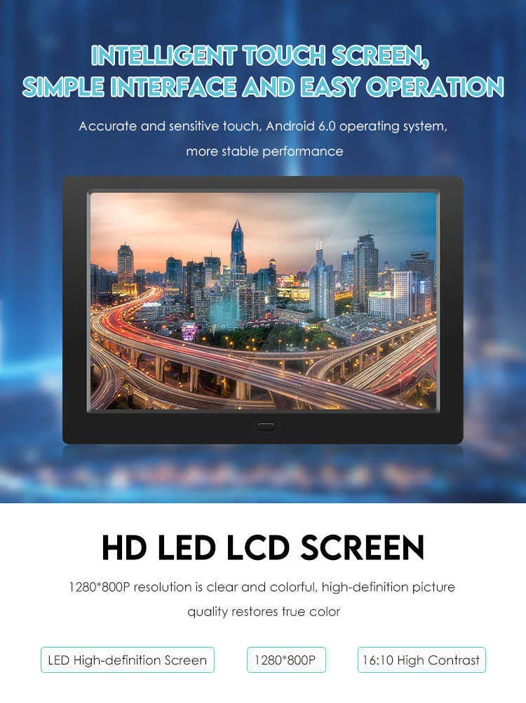 DHgate.com:7 Inch Android Digital Photo Frame with Touch Screen, Loop ...