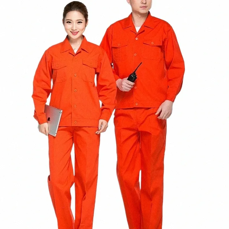 Werkkledingset Mannelijke/vrouwelijke werkplaatsuniformen Fabrieksoverall Zomer Dunne LG-mouwen Autoreparatiewerkpak Geruite kleur h4Di#