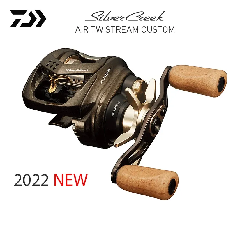 Reels 2022 Nouveau Daiwa Silver Creek Air Tw Stream Custom 8.5r 8.5L Low Profile Trout Fishing Baitcast Fishing Reel