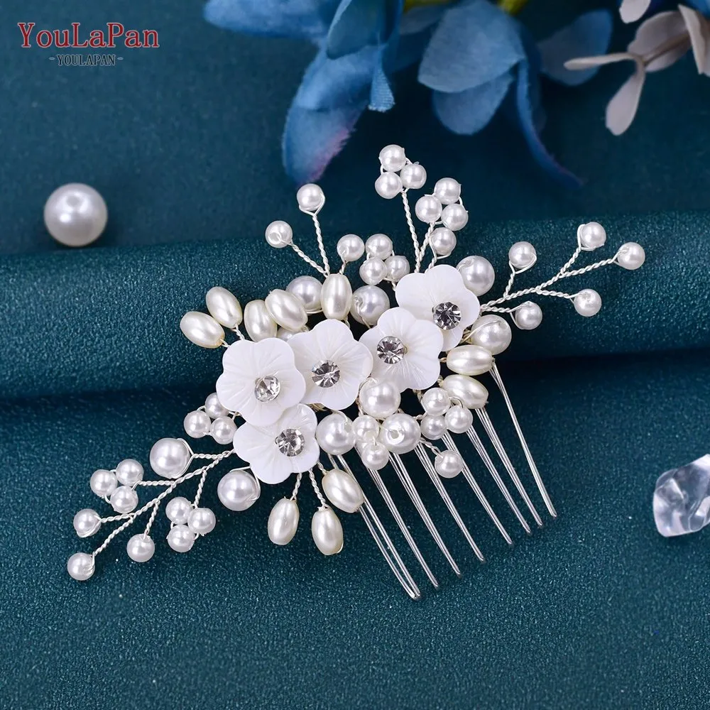 Elegant Pearl Wedding Hair Comb - Bridal Hair Accessories  display picture 3