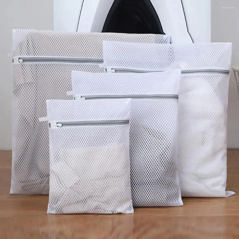 Bolsas de lavanderia Multifuncional malha durável com suprimentos de fechamento de zíper para viagem de lavagem respirável