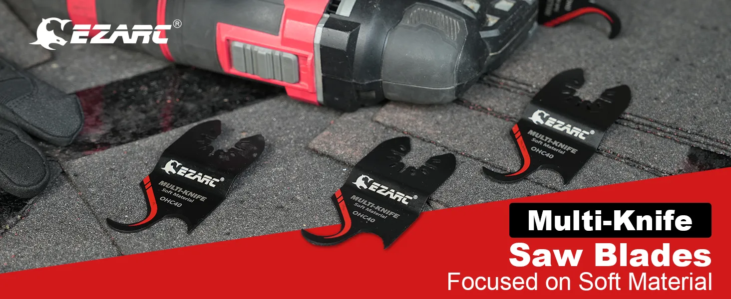 EZARC Multitool Saw Blades Ezarc Oscillating Tool Blades Hook Knife Blade For Cutting Soft