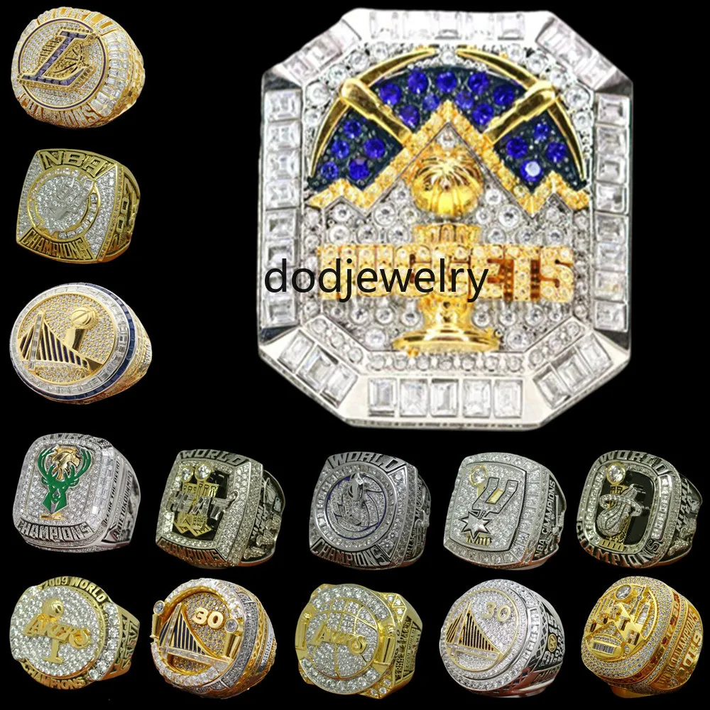 Luxus-Basketball-WM-Ring-Set, Designer-14-Karat-Gold-Nuggets, JOKIC Champions-Ringe für Herren und Damen, Stern-Diamant-Sportschmuck