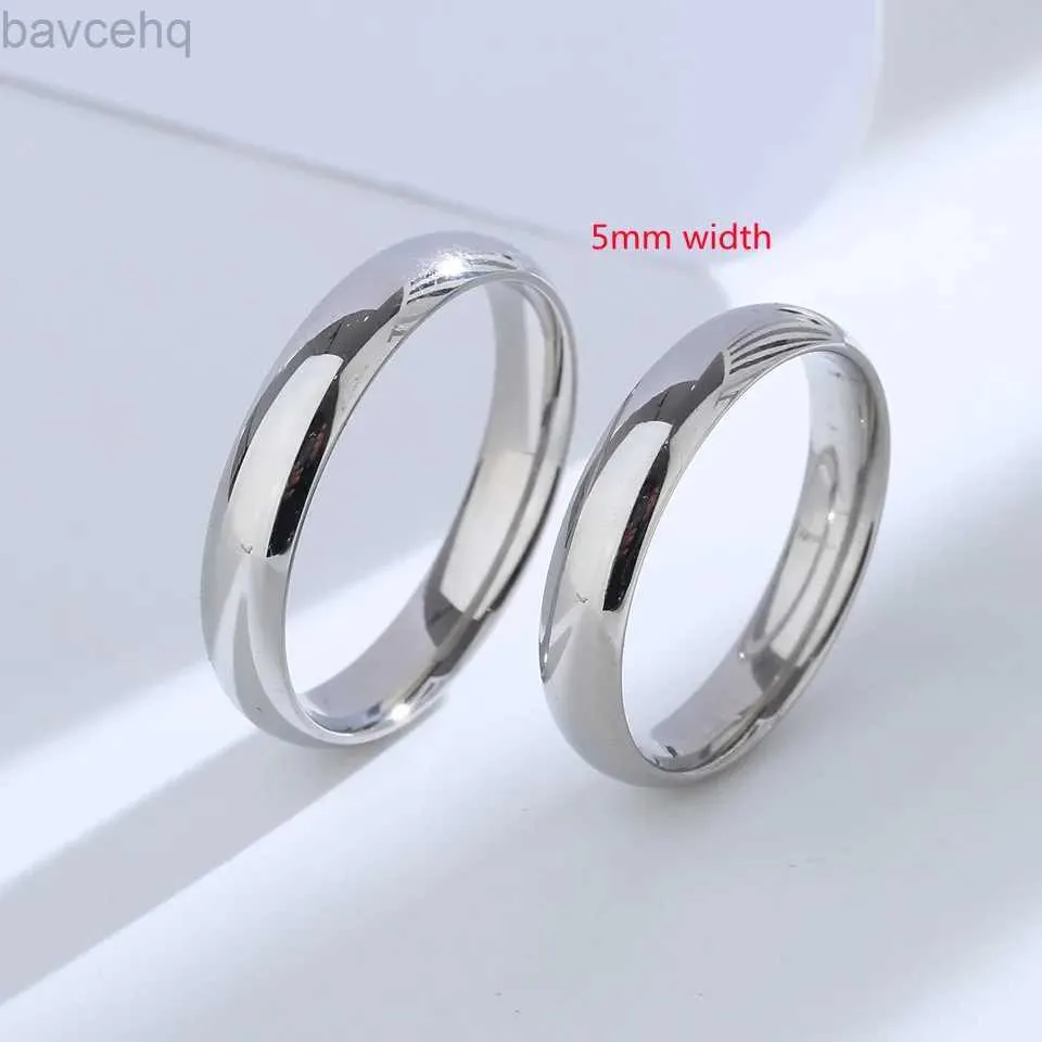 Bröllopsringar Köpare 925 Sterling Silver Couples Ring Set Light Polishing Simple Ring For Woman Man Classic Wedding Fine Jewelry Circle 24329