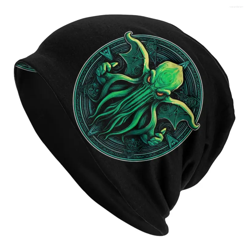 Berets Bonnet Chapéus Cthulhu Grandes Antigos Homens Mulheres Wing Cap Design Skullies Beanies Caps