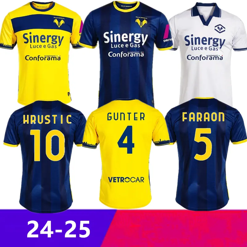 2023 2024 Hellas Verona Soccer Jerseys 23 special 120th Anniversary FARAONI BARAK LAZOVIC KALINIC CAPRARI ILIC SIMEONE home football shirt Men Uniforms