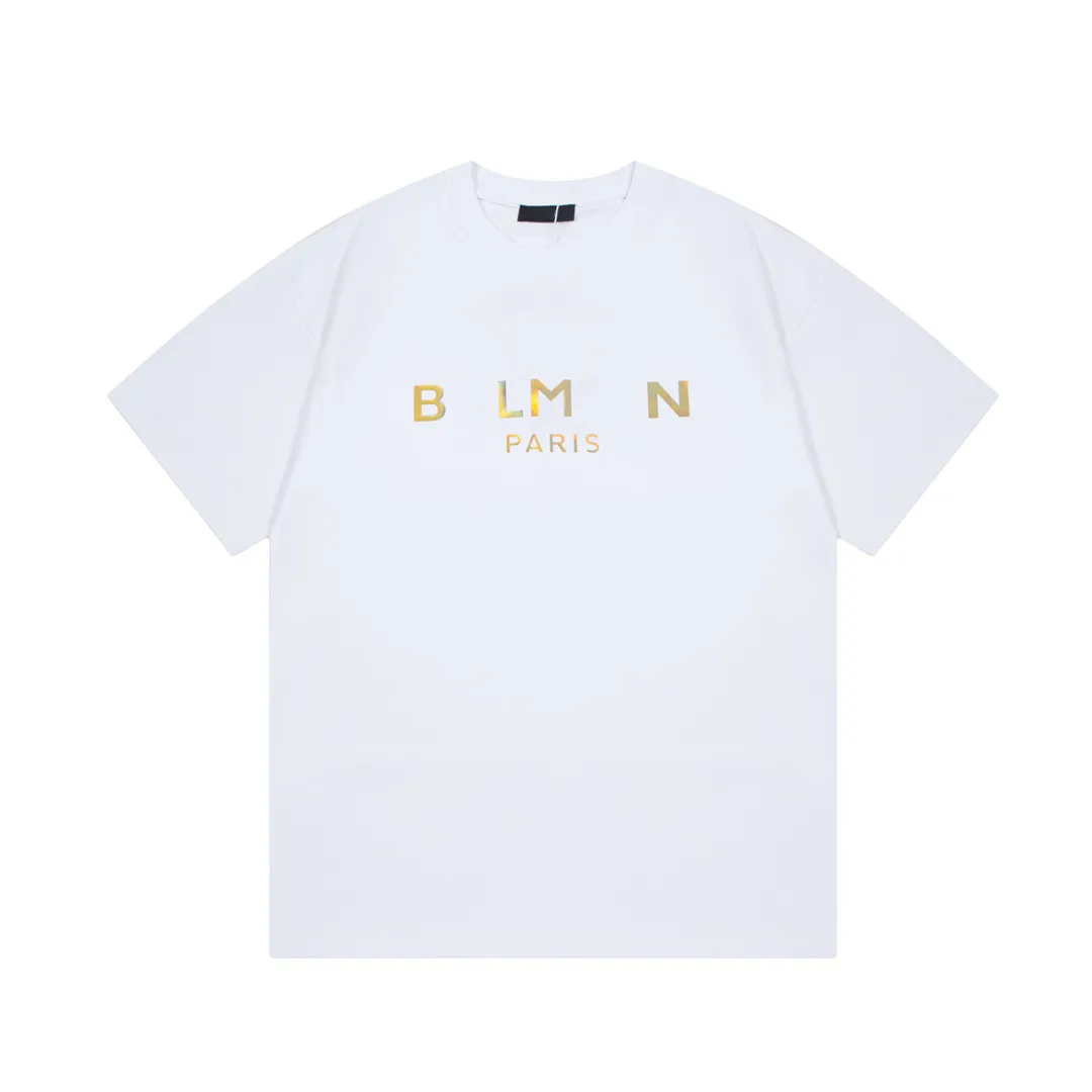 T-shirt di lusso di Paris uomini da donna ricami comodi maglietta designer comoda casual di moda estate con lettere di marca Blcg Shirt a lettere stampata 3235