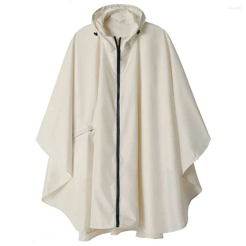 Raincoats Rain Coat Trench Kvinnor Män Vattentät regnkläder Girl's Raincoat Poncho Cloak Beige Black