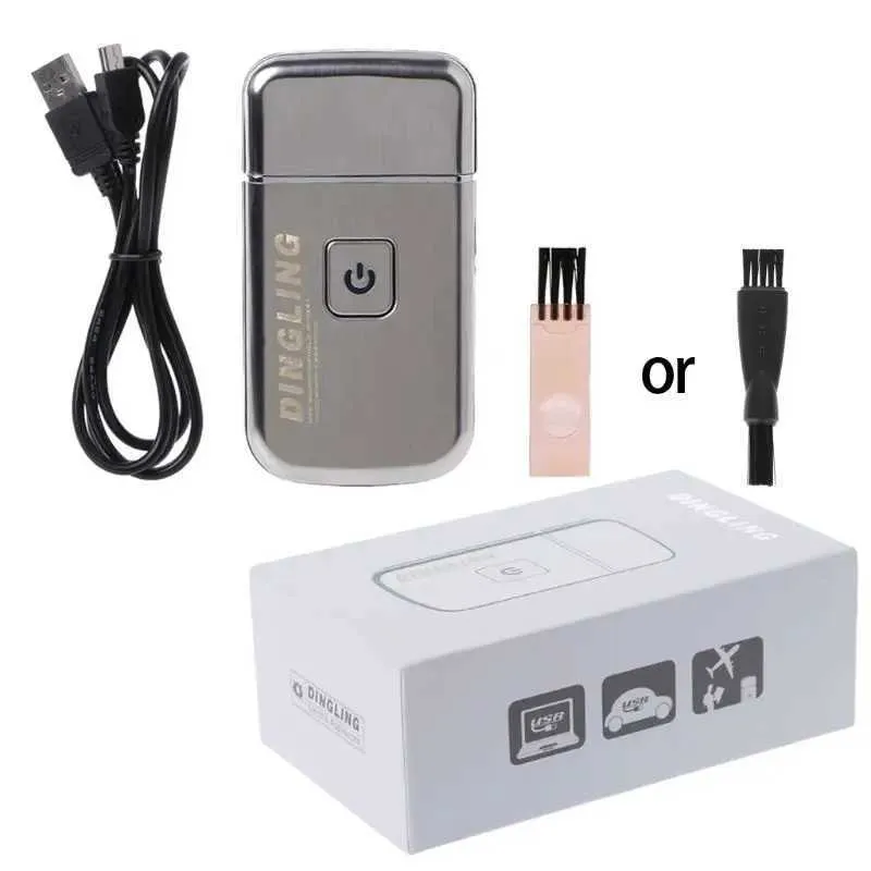 Electric Shavers Mini USB-oplaadbaar en recenteerbaar elektrisch voor Razor Shaver KM-5088 voor drop-verzending 24329