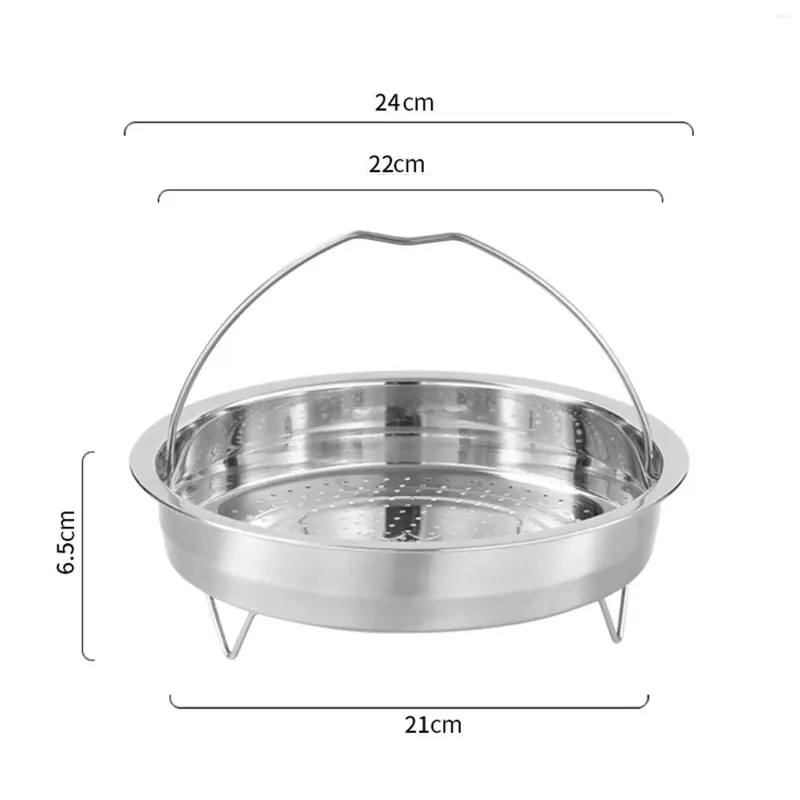 Cesta de vapor de aço inoxidável para caldeiras duplas Suporte aumentado para ovos Rack de vapor multiuso