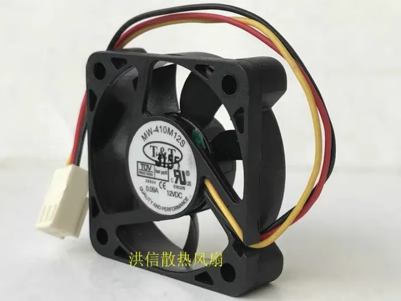brand new T&T 4010 MW-410M12S DC12V 0.09A three wire speed measurement 4CM silent cooling fan