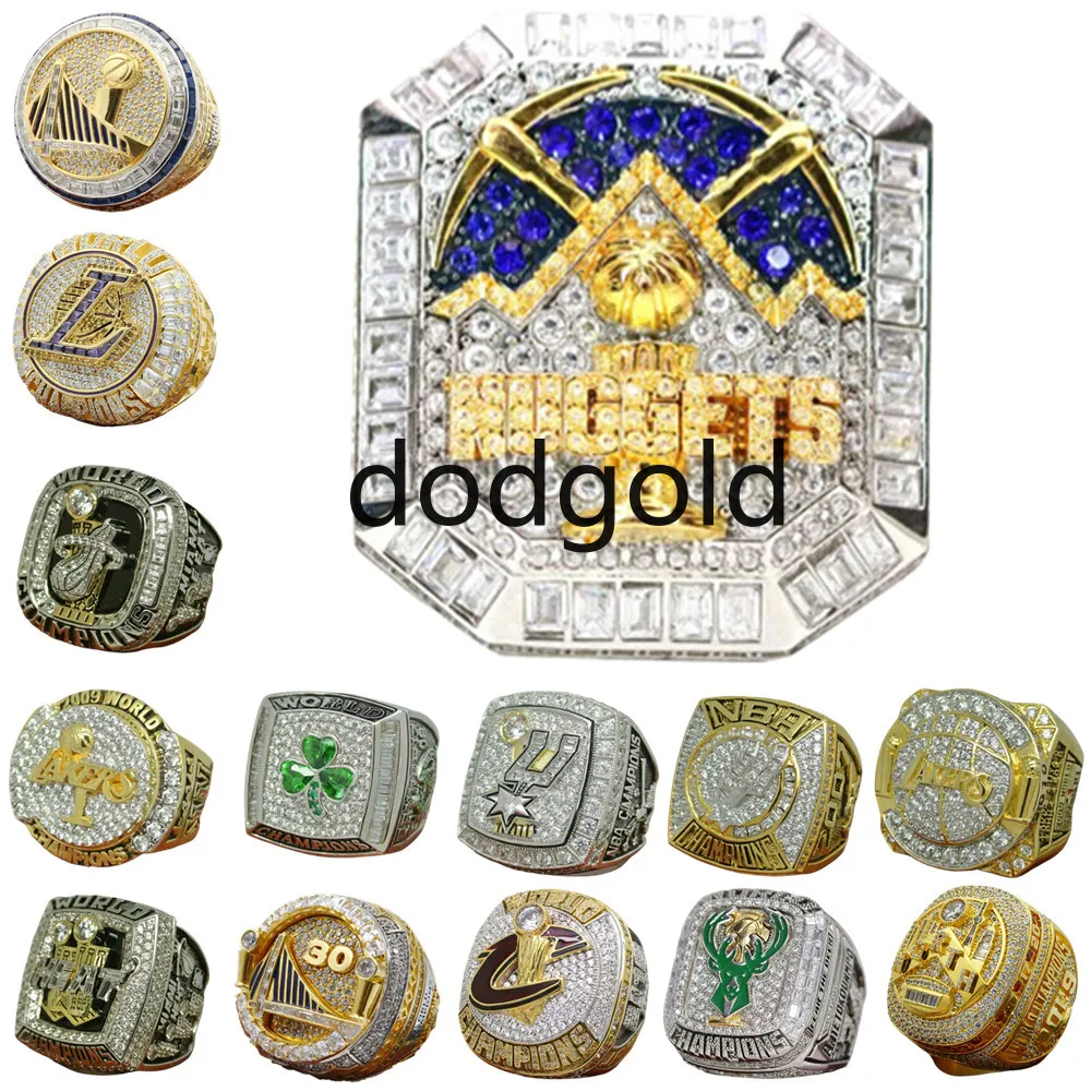 Designer-Ring-Set zur Basketball-Weltmeisterschaft, luxuriöse 14-Karat-Goldnuggets, JOKIC Champions-Ringe für Männer und Frauen, Diamant-Stern-Schmuck