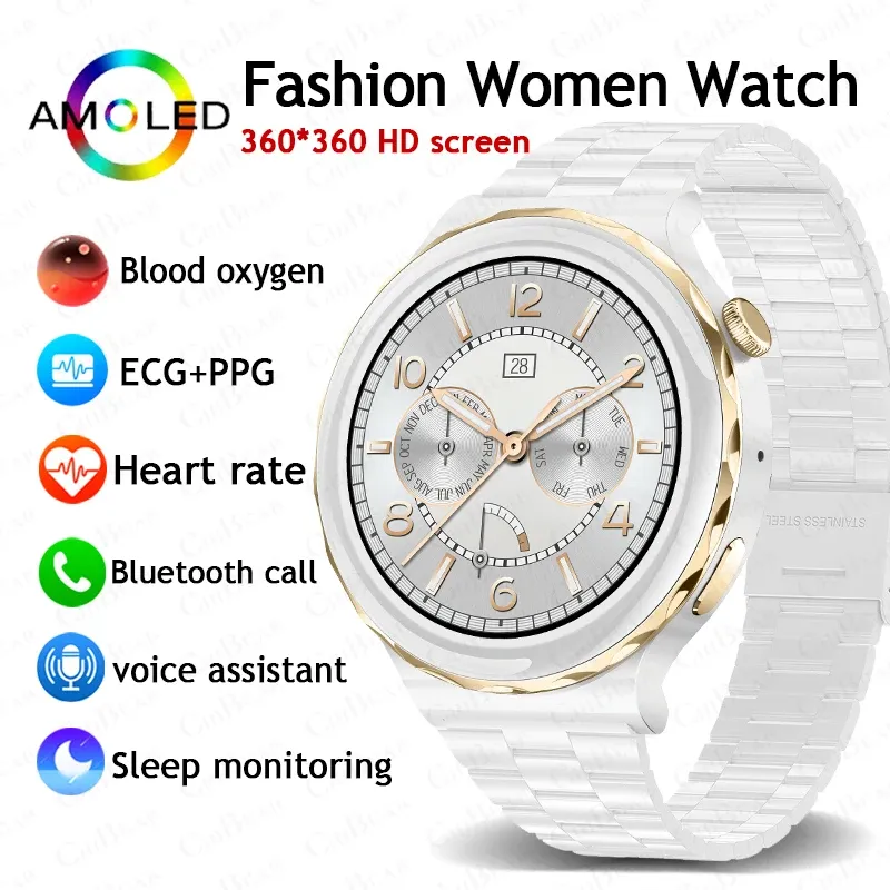 2024 HW52 Smart Watch Women Women Dial personalizado Monitoramento de saúde