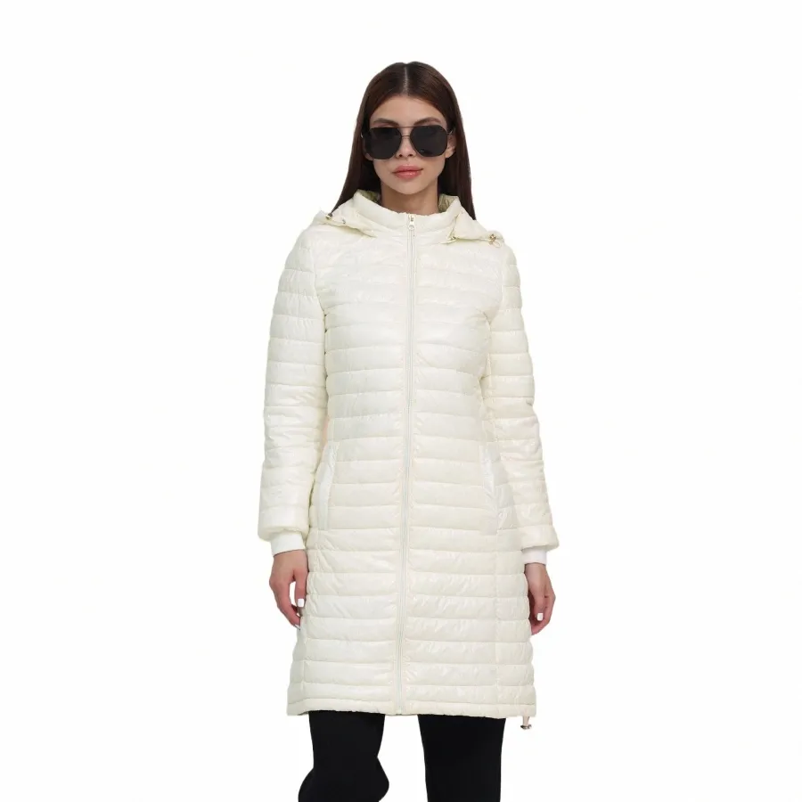 サンテロンの女性LG温かいウルトラライトパフジャケットコート、調整可能なフード女性冬の屋外の軽量ポータブルパーカK8KW＃
