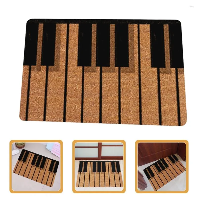 Bath Mats Area Rugs Piano Mönster Golvmatta Badrum för matta som inte slår in mattorna hem