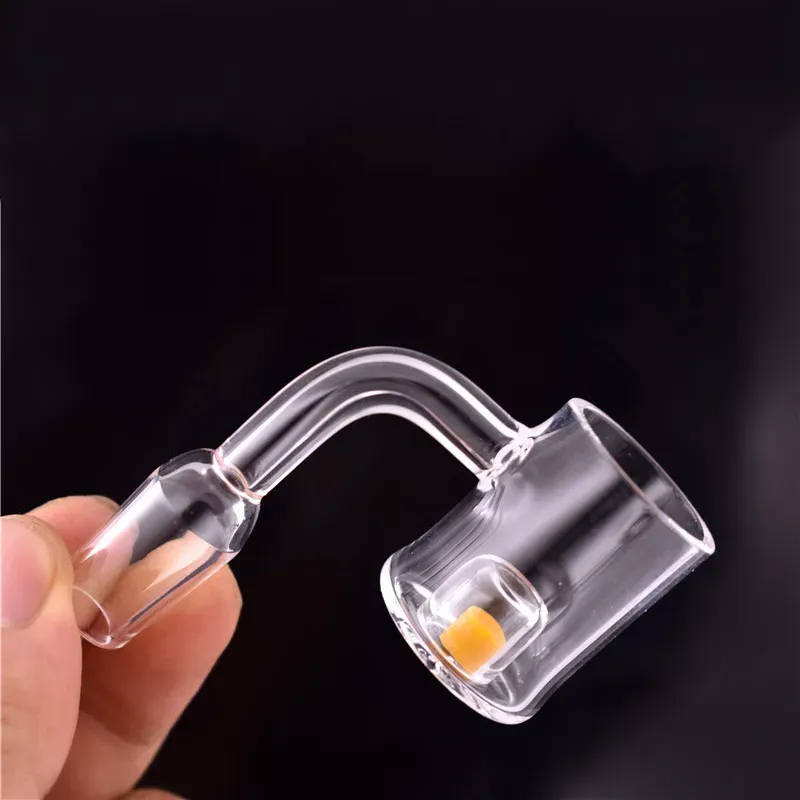 2mm XL Trap Cadmium Core Quartz banger Nail With Yellow Thermochromic Core Evan Shore Quartz Banger Nail Quartz With Spinning Carb Cap