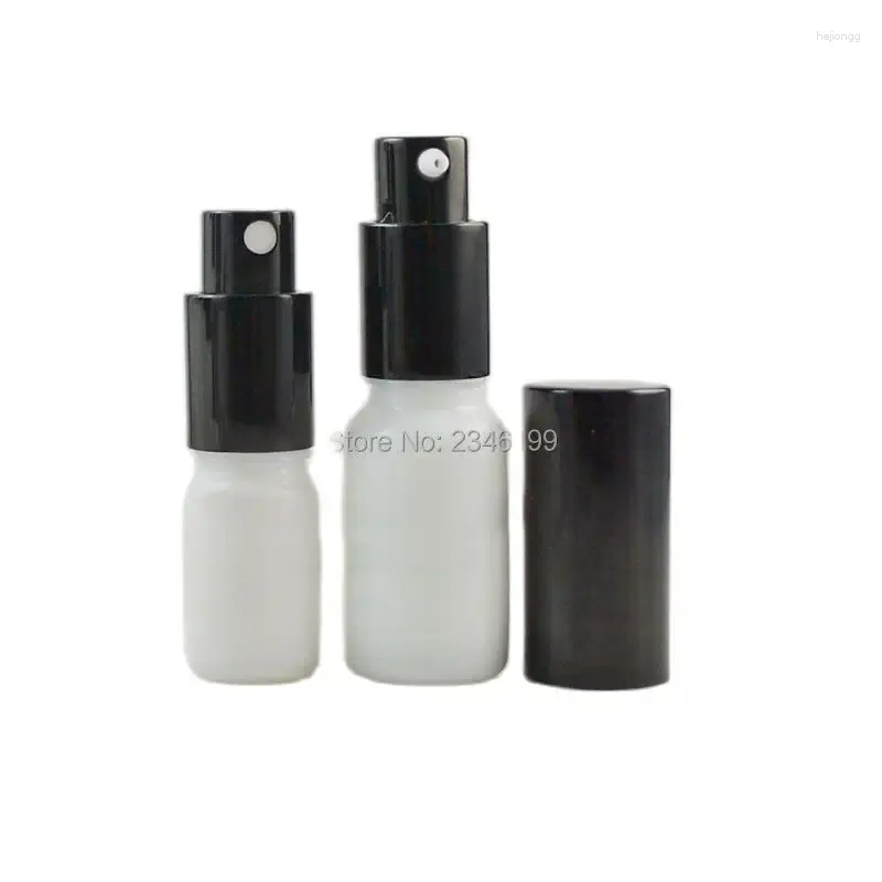 Bottiglie di stoccaggio 10 pz/lotto 5 ML 10 ML 15 ML 20 ML 30 Ml 50 ML 100 ML Bottiglia di Emulsione di Vetro Vuota FAI DA TE Bianco Elegante Cosmetico Spray lozione Pompa B