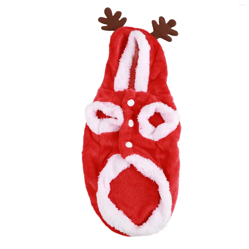 Odzież dla psa kostium zimowy ciepłe urocze guziki Zamknięcie Zamknięcie Zabawne ubrania świąteczne dla zwierząt domowych miękki na imprezę z imprezami tematycznymi